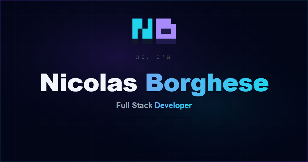 Nicolas Borghese | Web Developer
